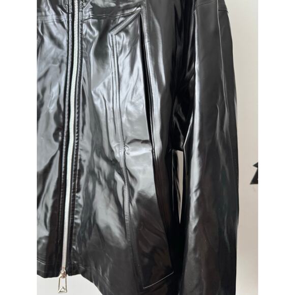 Bottega Veneta Rubber Glossy Black Vinyl Jacket Detachable Vest - Picture 6 of 10